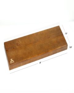 Detroit Commercial Photography - Wood Floating Shelf with Dimensions