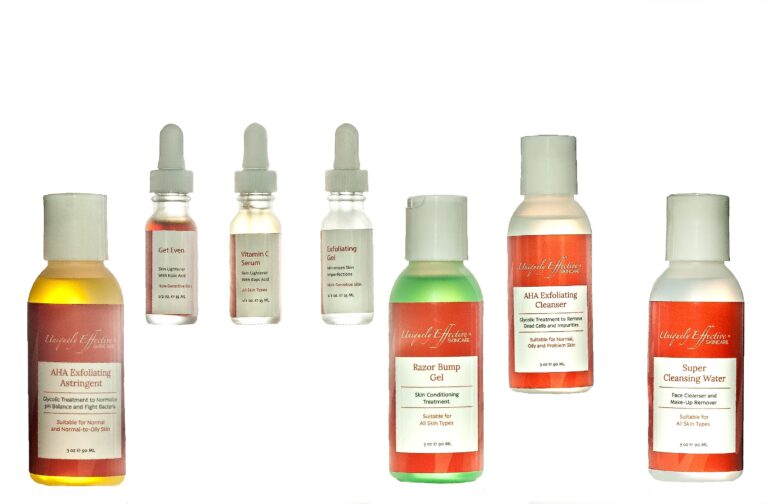 Detroit Commercial Photography - Cosmetic Grouping of 7 different products